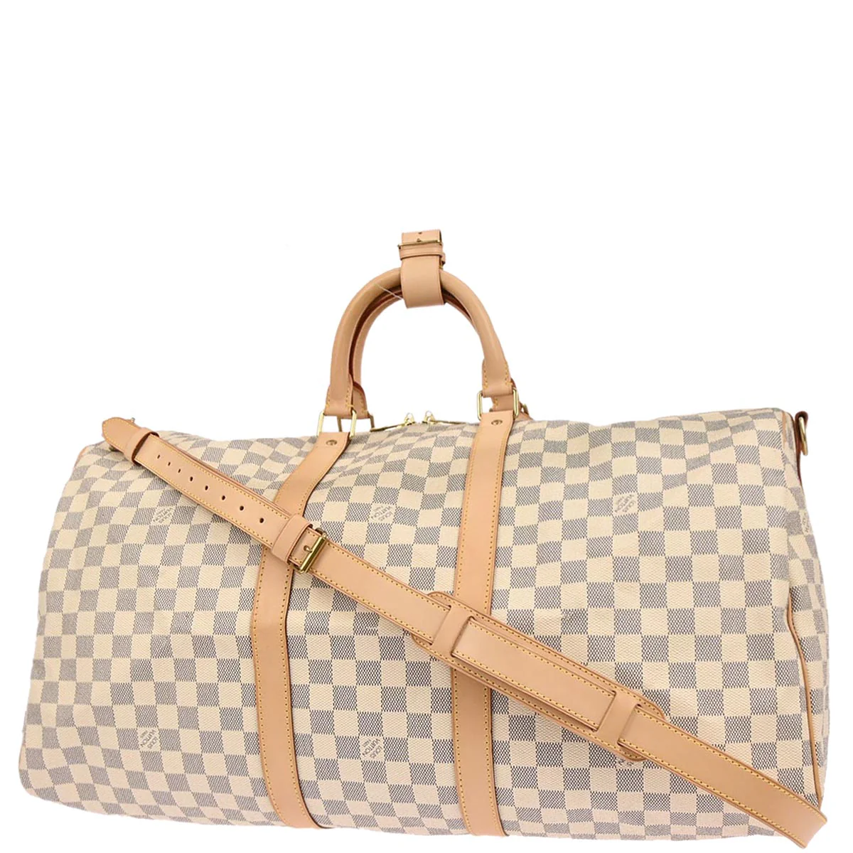 Louis Vuitton 2007 Damier Azur Keepall Bandouliere 55 Duffle Bag N41429 - Image 2