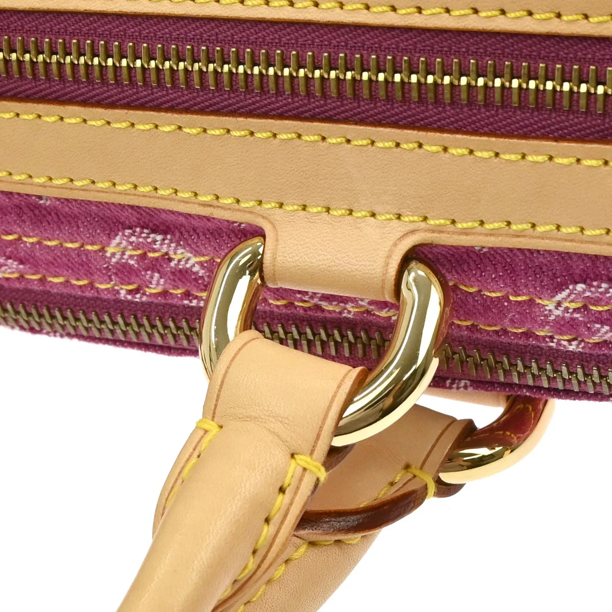 Louis Vuitton 2006 Pink Monogram Denim Neo Speedy Handbag M95214 - Image 4