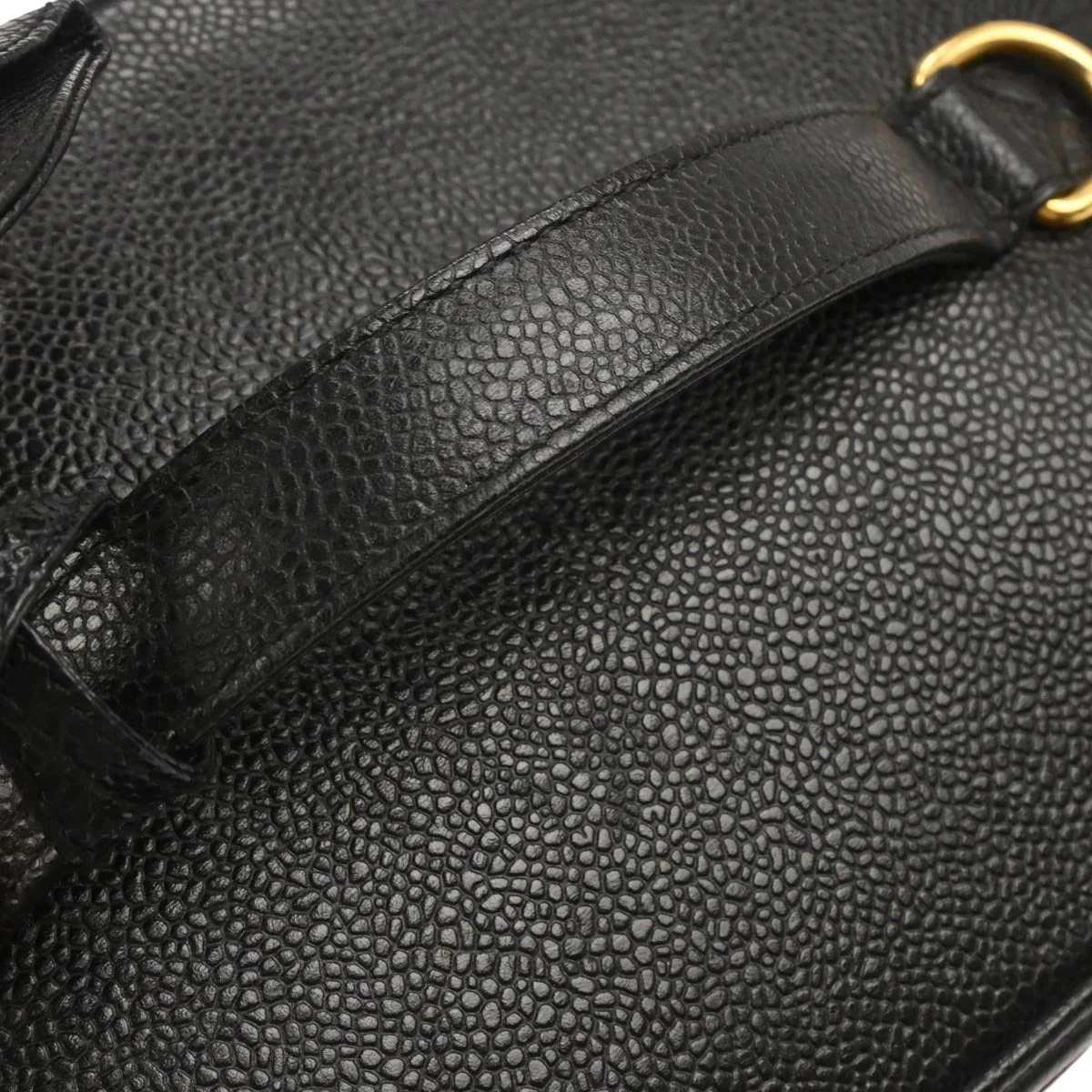 Chanel 1996-1997 Black Caviar Skin Vanity 2way Shoulder Handbag - Image 3
