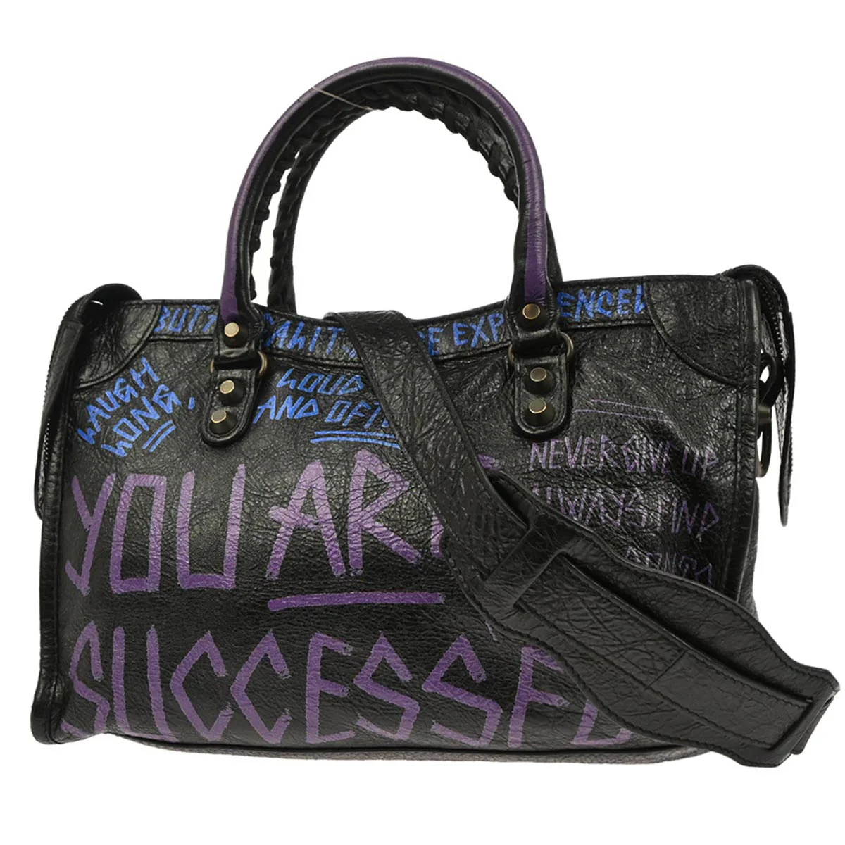 Balenciaga Black Classic Mini City 2way Shoulder Handbag - Image 2
