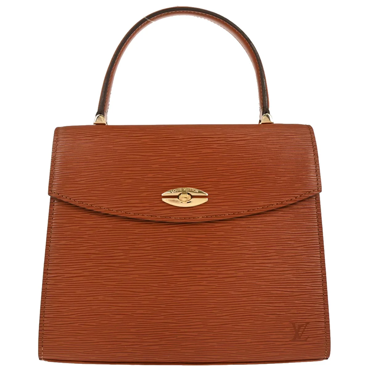 Louis Vuitton 1995 Brown Epi Malesherbes Handbag M52373
