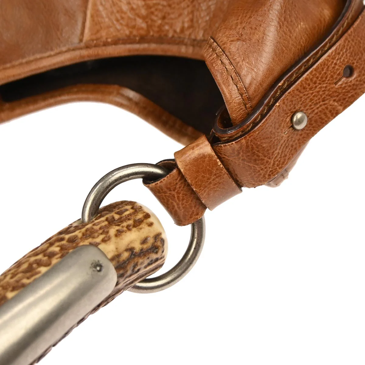 Yves Saint Laurent Brown Leather Large Mombasa Handbag - Image 5