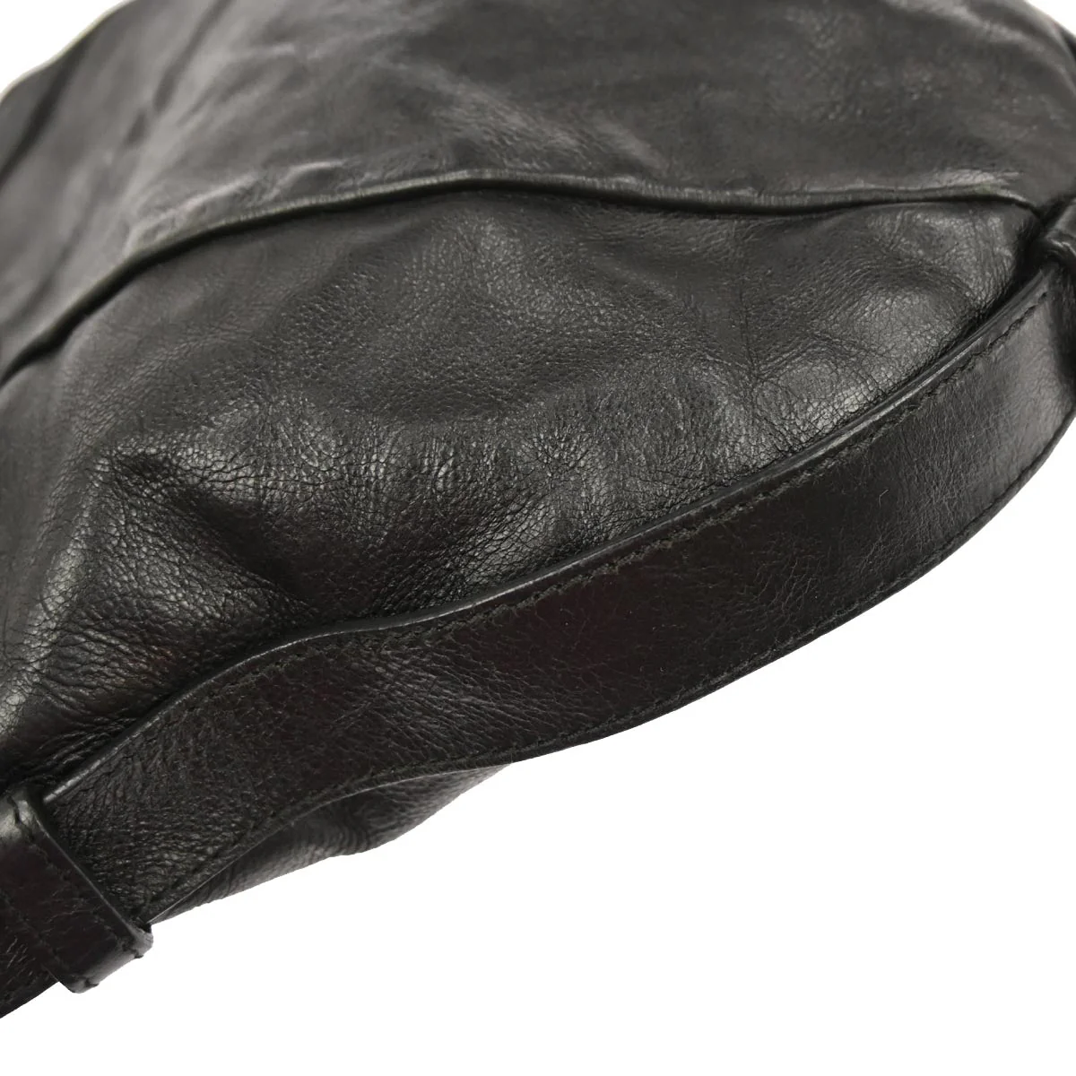 Yves Saint Laurent Black Leather Medium Mombasa Handbag - Image 6