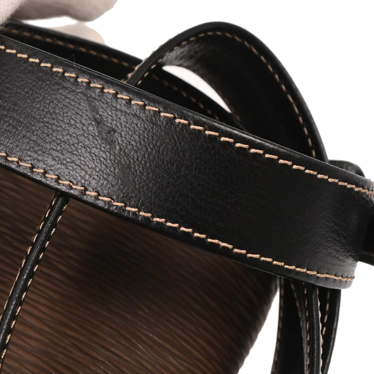 Loewe Black Brown Leather Velazquez Shoulder Bag - Image 7