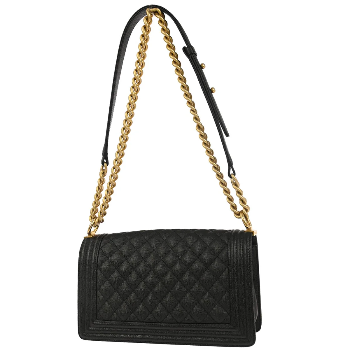 Boy Chanel Black Caviar Medium Shoulder Bag - Image 2
