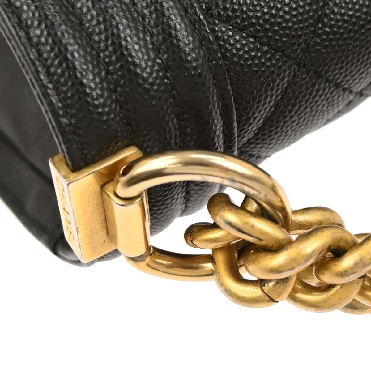 Boy Chanel Black Caviar Medium Shoulder Bag - Image 3