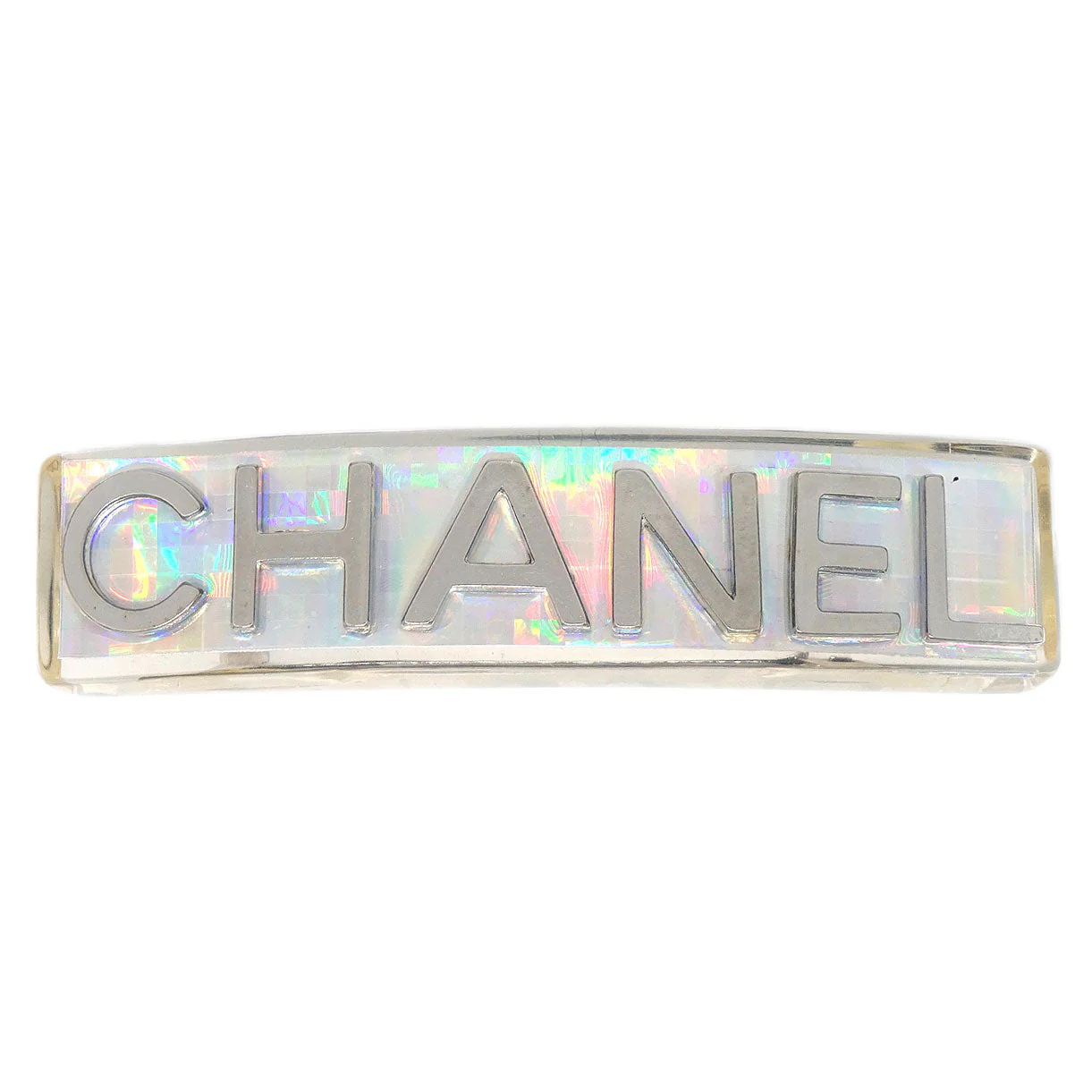 Chanel Hair Clip Barrette Clear 97P
