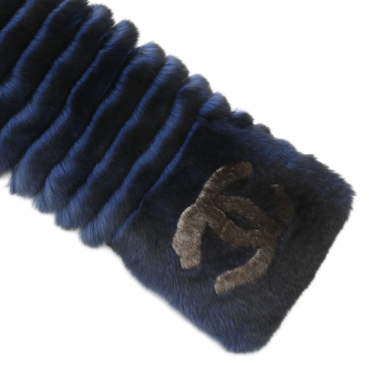 Chanel Orylag Stole Blue Small Good - Image 2