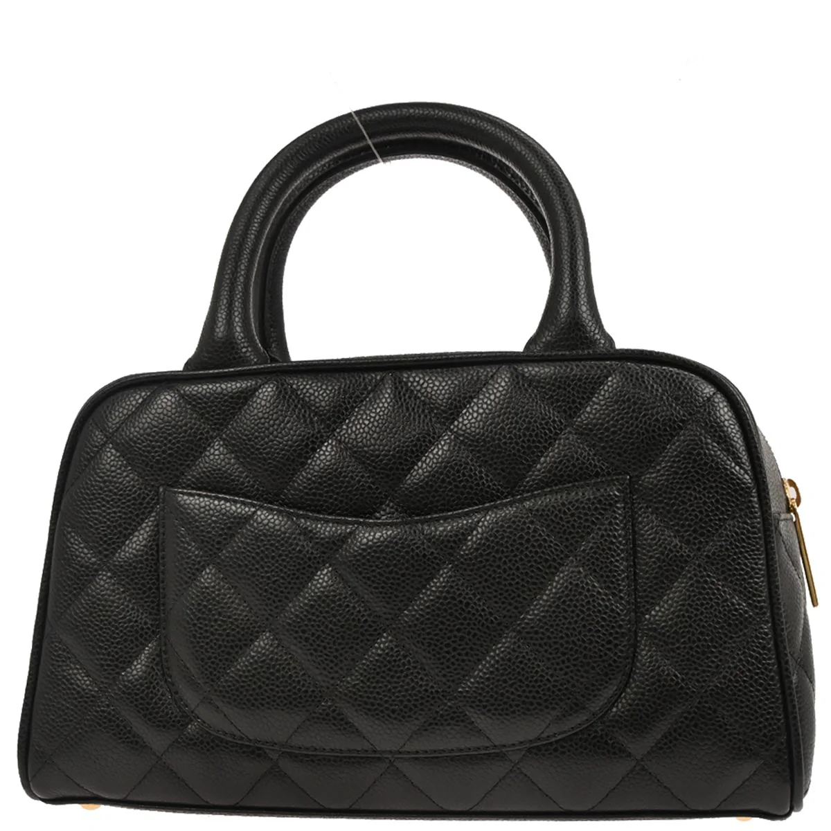 Chanel Black Caviar Skin Bowling Bag 27 - Image 2