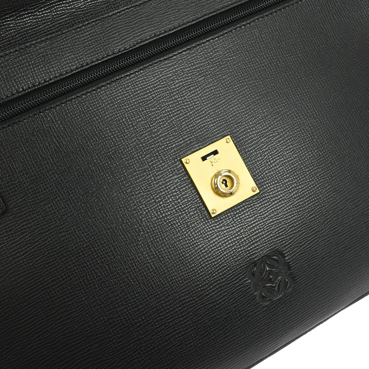 Loewe Black Leather Briefcase Clutch Bag - Image 7