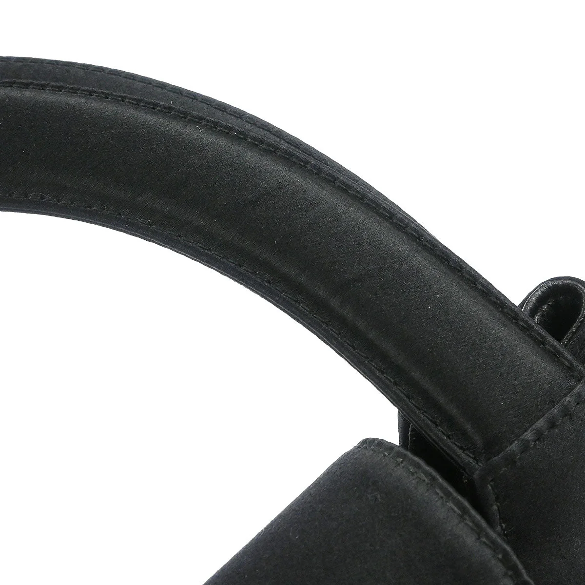 Chanel 1997-1999 Black Satin Handbag - Image 5