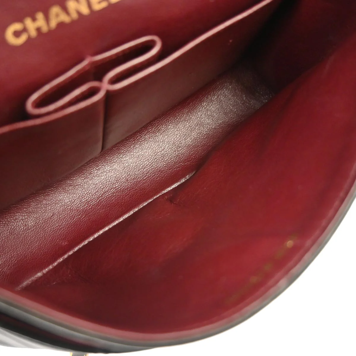 Chanel 1991-1994 Black Lambskin Small Classic Double Flap Shoulder Bag - Image 10