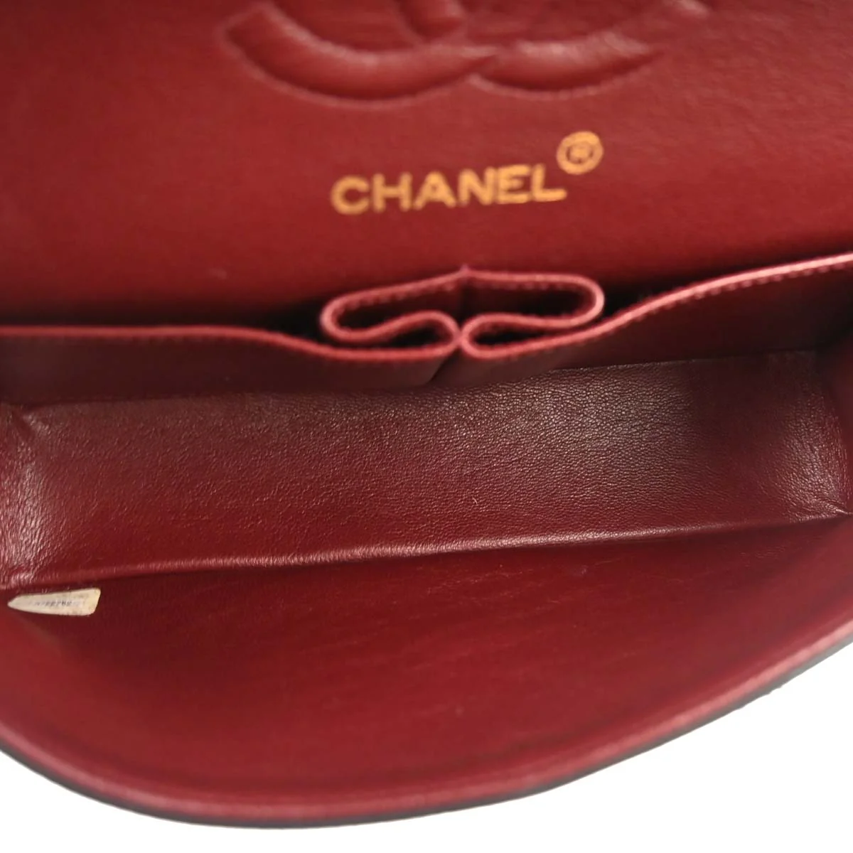 Chanel 1994-1996 Black Lambskin Small Classic Double Flap Shoulder Bag - Image 9
