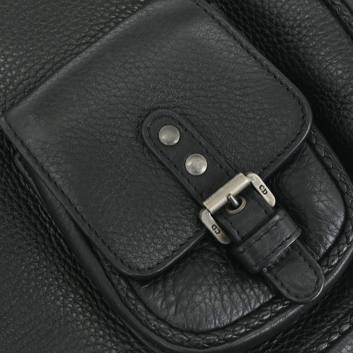 Christian Dior Black Gaucho Handbag - Image 6