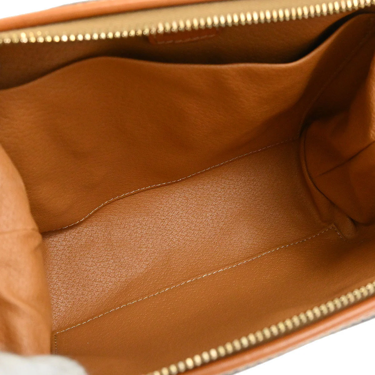 Celine Brown PVC Macadam Pouch Bag - Image 5