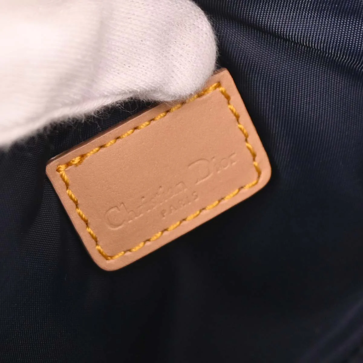 Christian Dior 2001 Navy Denim Saddle Handbag - Image 8