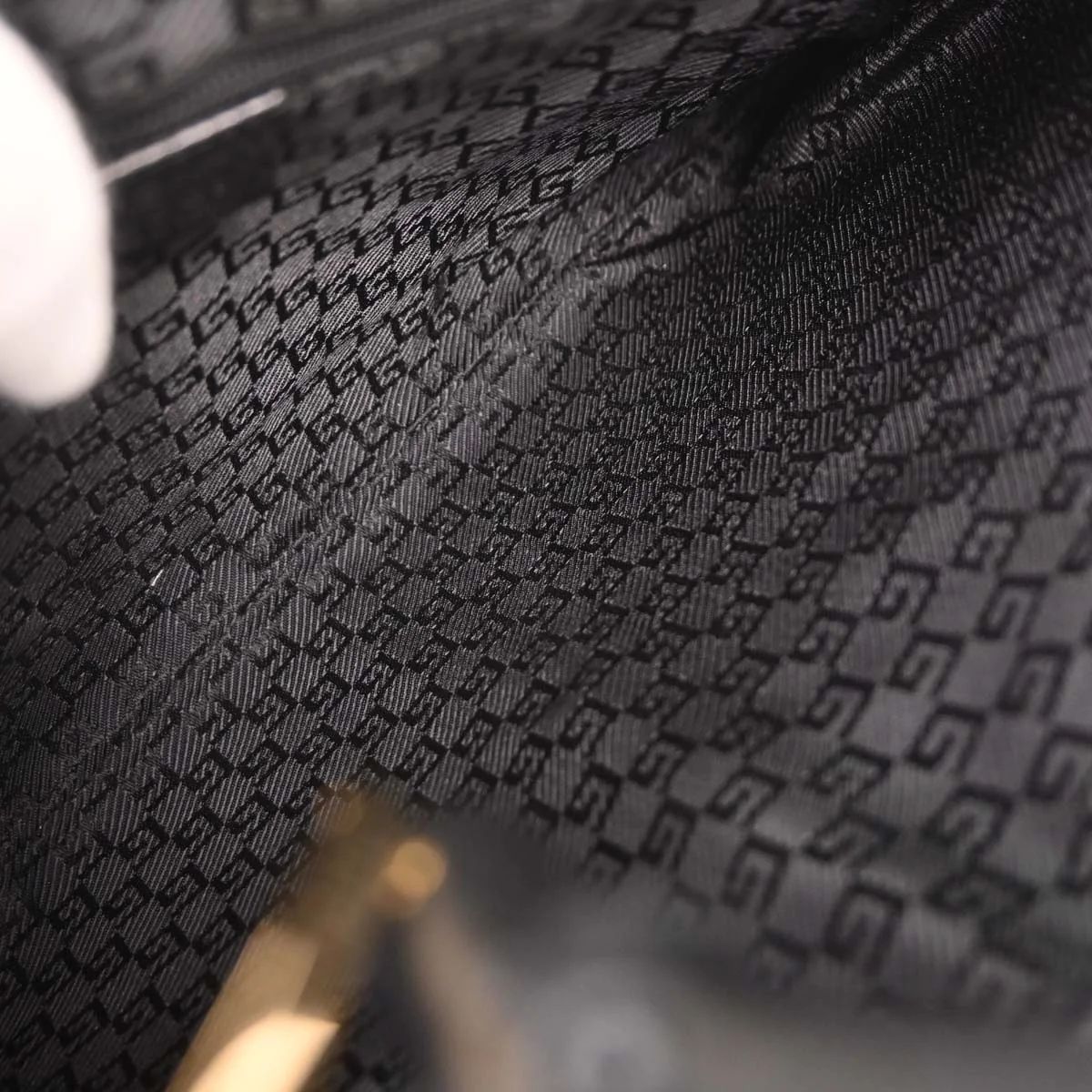 Gucci Black Leather Bamboo Handbag - Image 8
