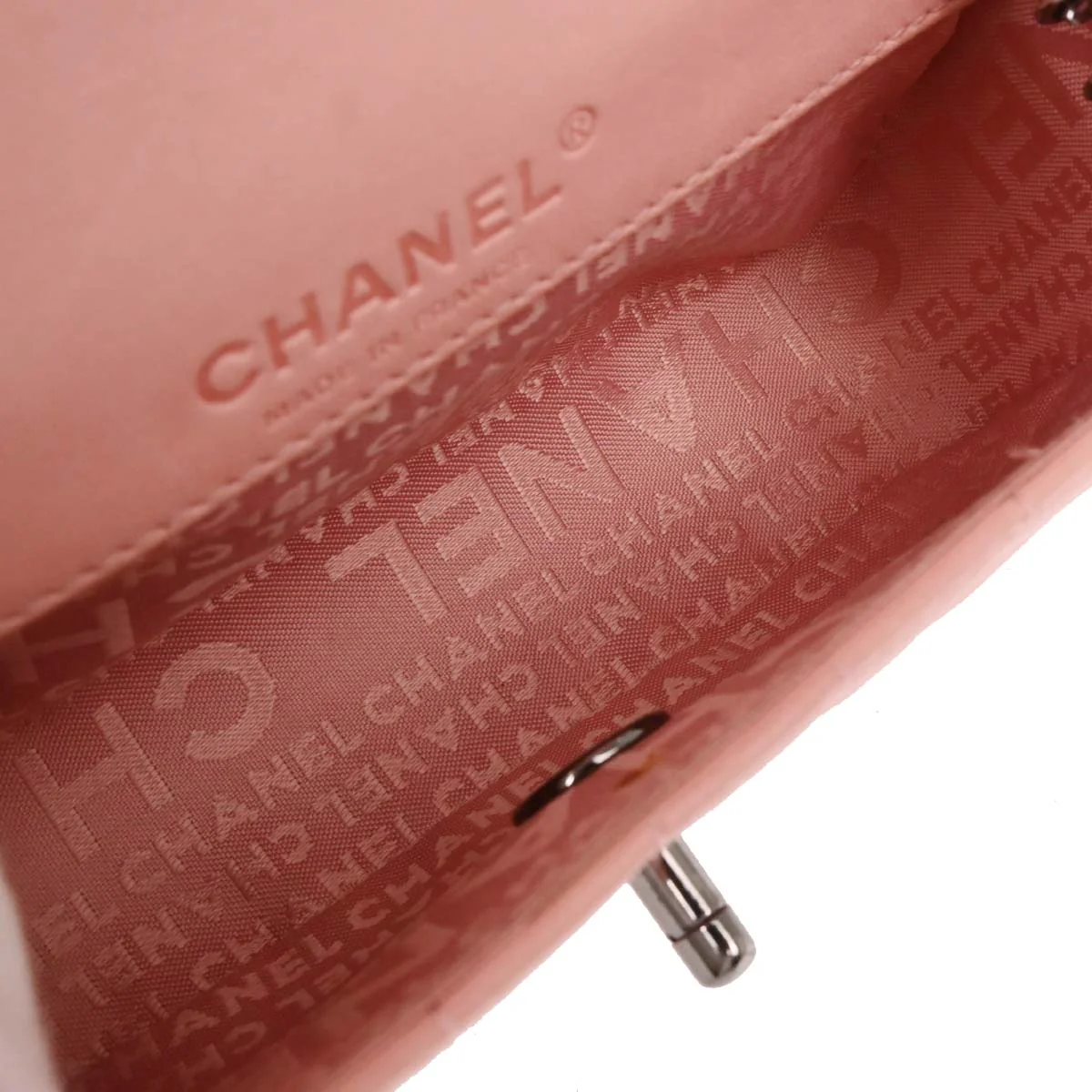 Chanel 2003-2004 Pink Lambskin Choco Bar Handbag - Image 7