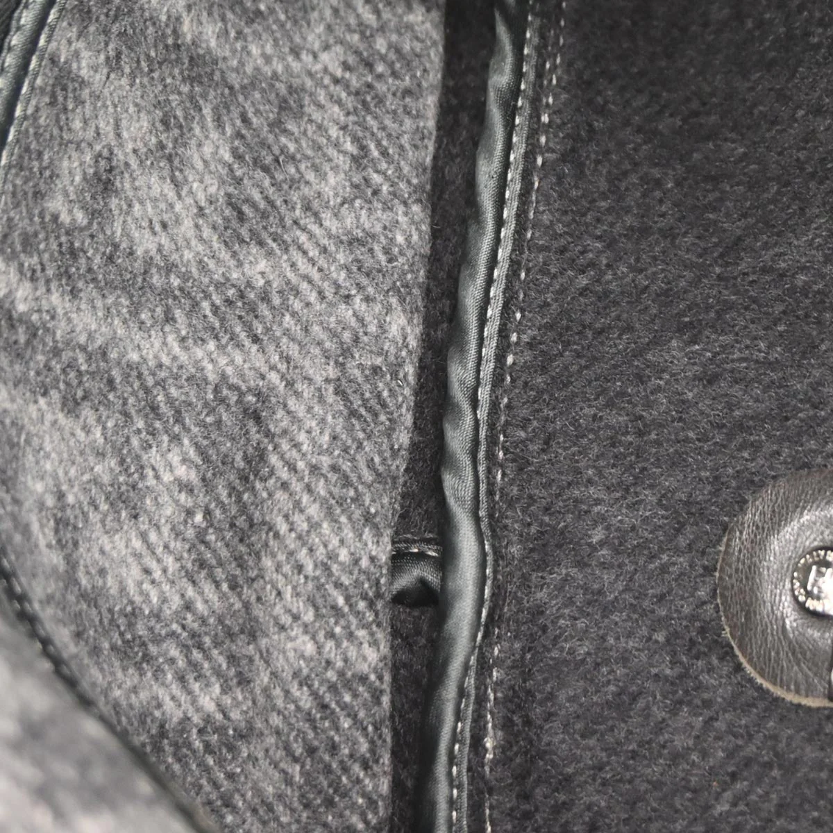 Fendi Gray Wool Zucca Baguette Handbag - Image 8