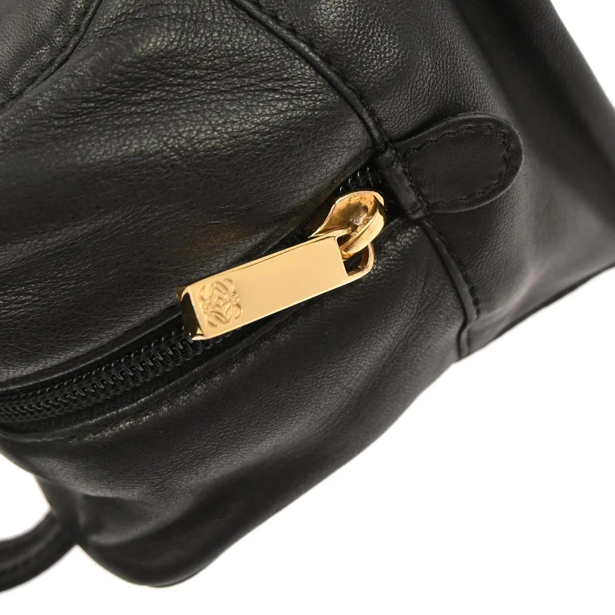 Loewe Black Leather Handbag L18 - Image 4