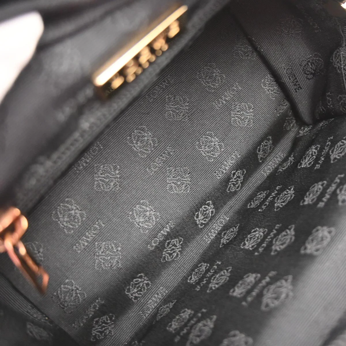 Loewe Black Leather Handbag L18 - Image 8