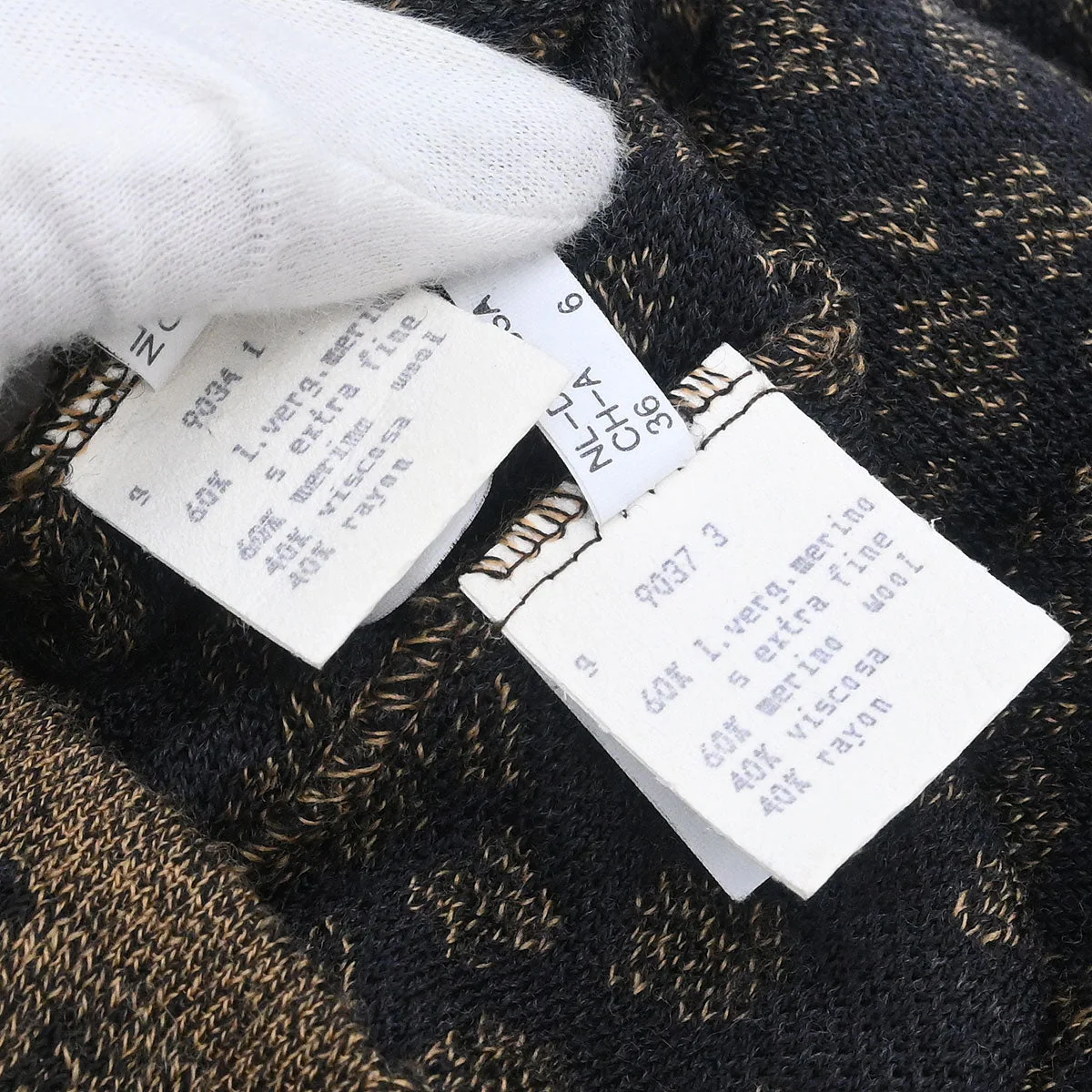 Fendi Setup Suit Cardigan Skirt Leopard Brown #42 #40 - Image 9