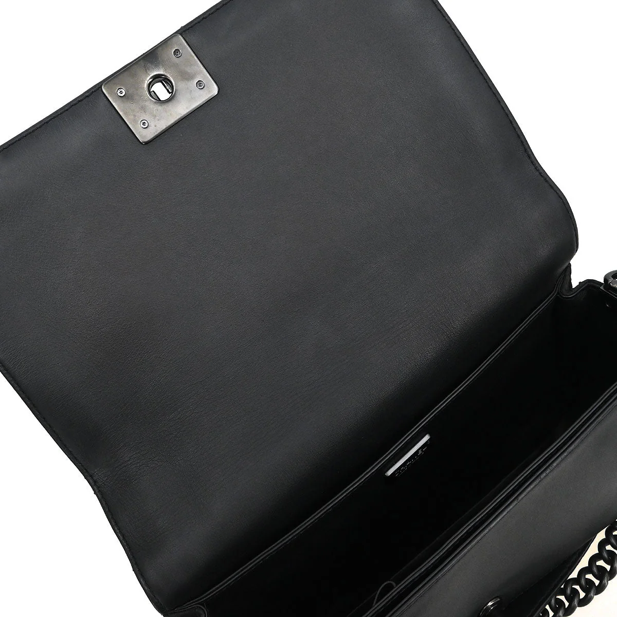 Boy Chanel * 2014 Black Python New Medium Shoulder Bag - Image 5