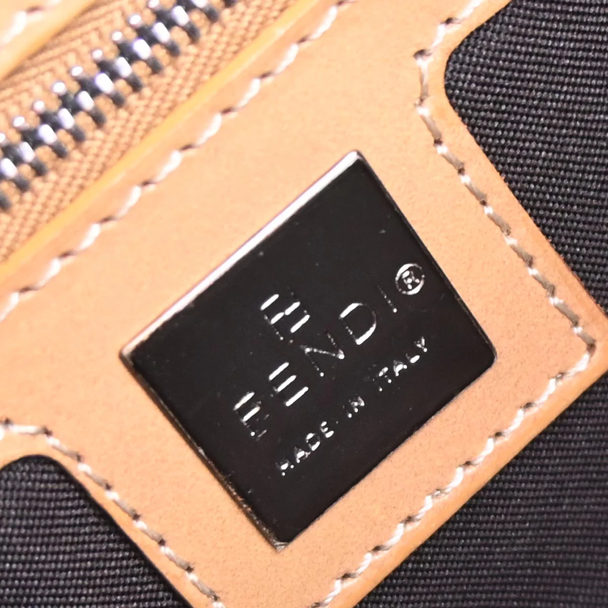 Fendi Orange Pony Hair Baguette Handbag - Image 9