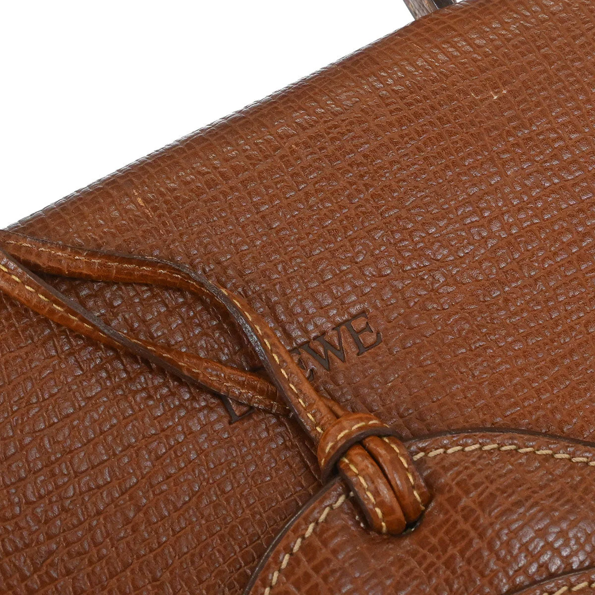 Loewe Brown Barcelona 2way Shoulder Handbag - Image 5
