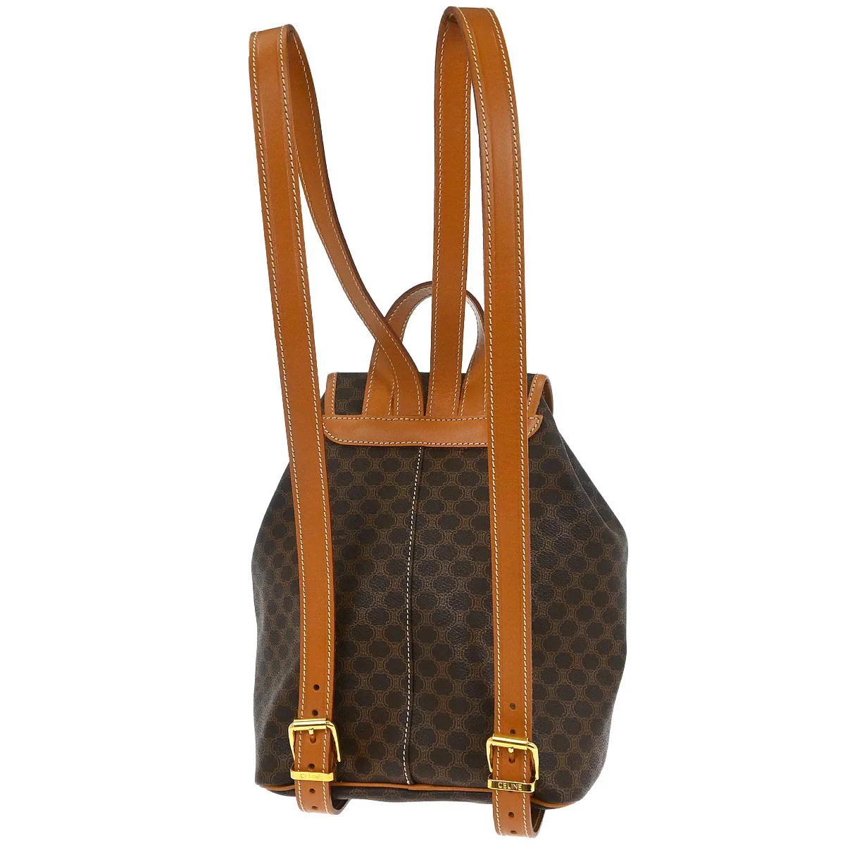 Celine Brown Macadam Backpack - Image 2