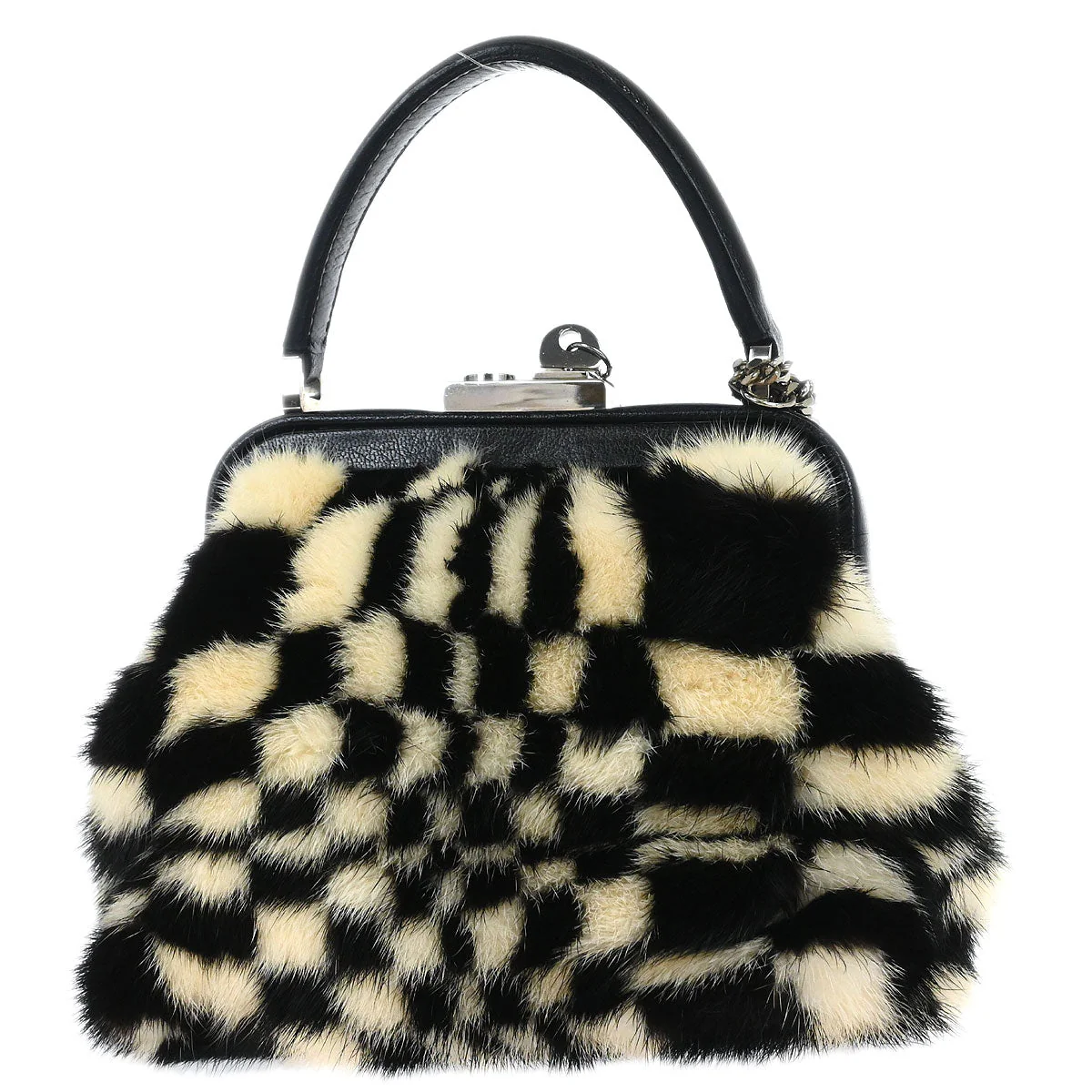 Celine * Black Mink Fur Handbag - Image 2
