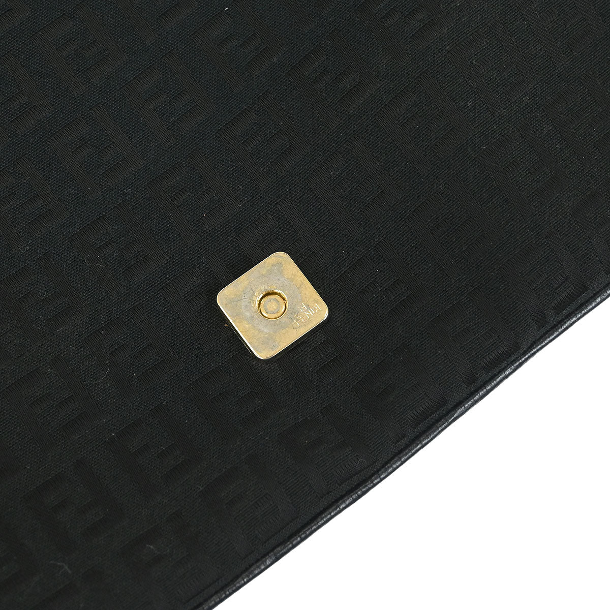 Fendi Black Zucchino Shoulder Bag - Image 7