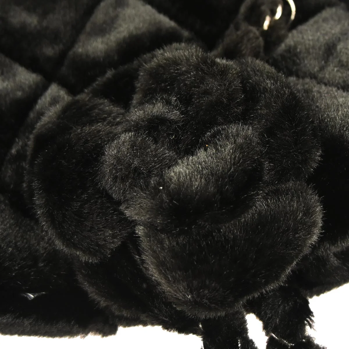 Chanel 2009-2010 Black Faux Fur Tote Handbag - Image 4