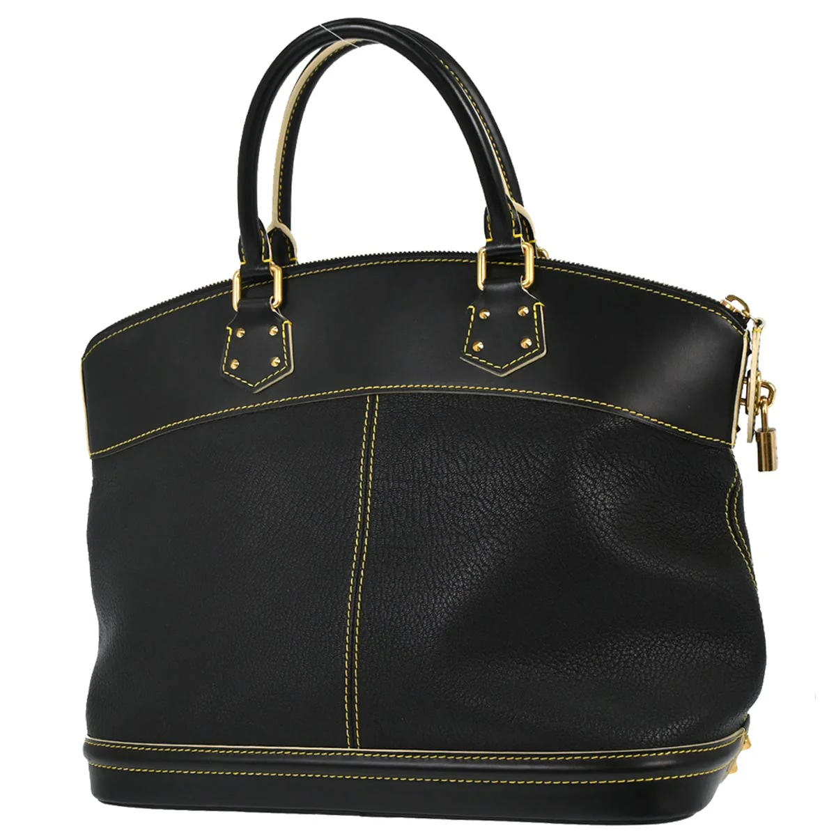 Louis Vuitton 2006 Black Suhali Lockit MM Handbag M91875 - Image 2