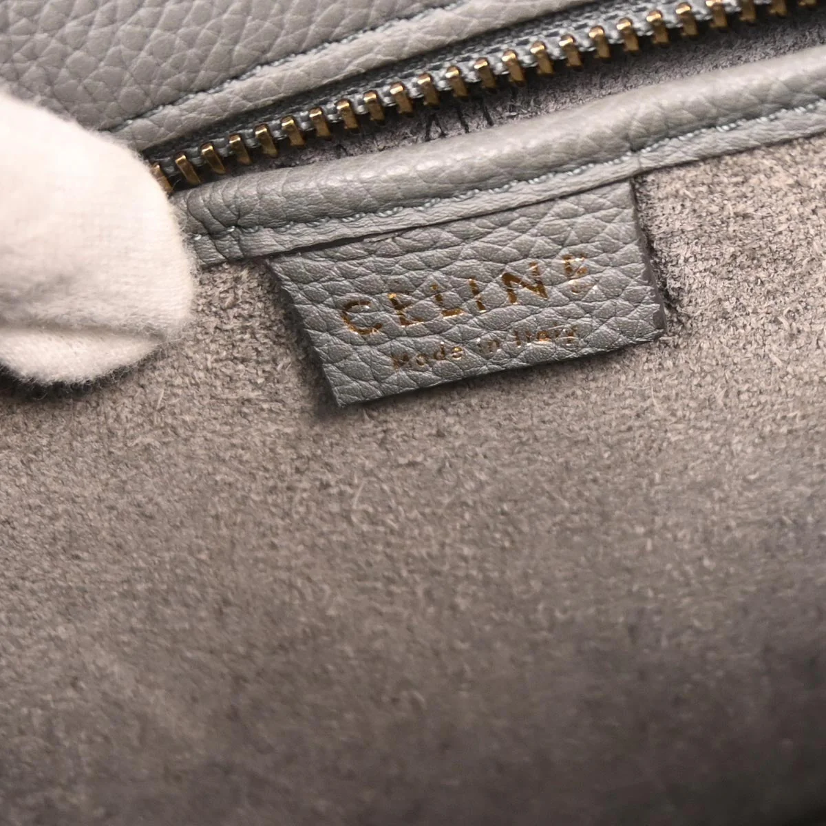 Celine Gray Nano Luggage 2way Shoulder Tote Bag - Image 8