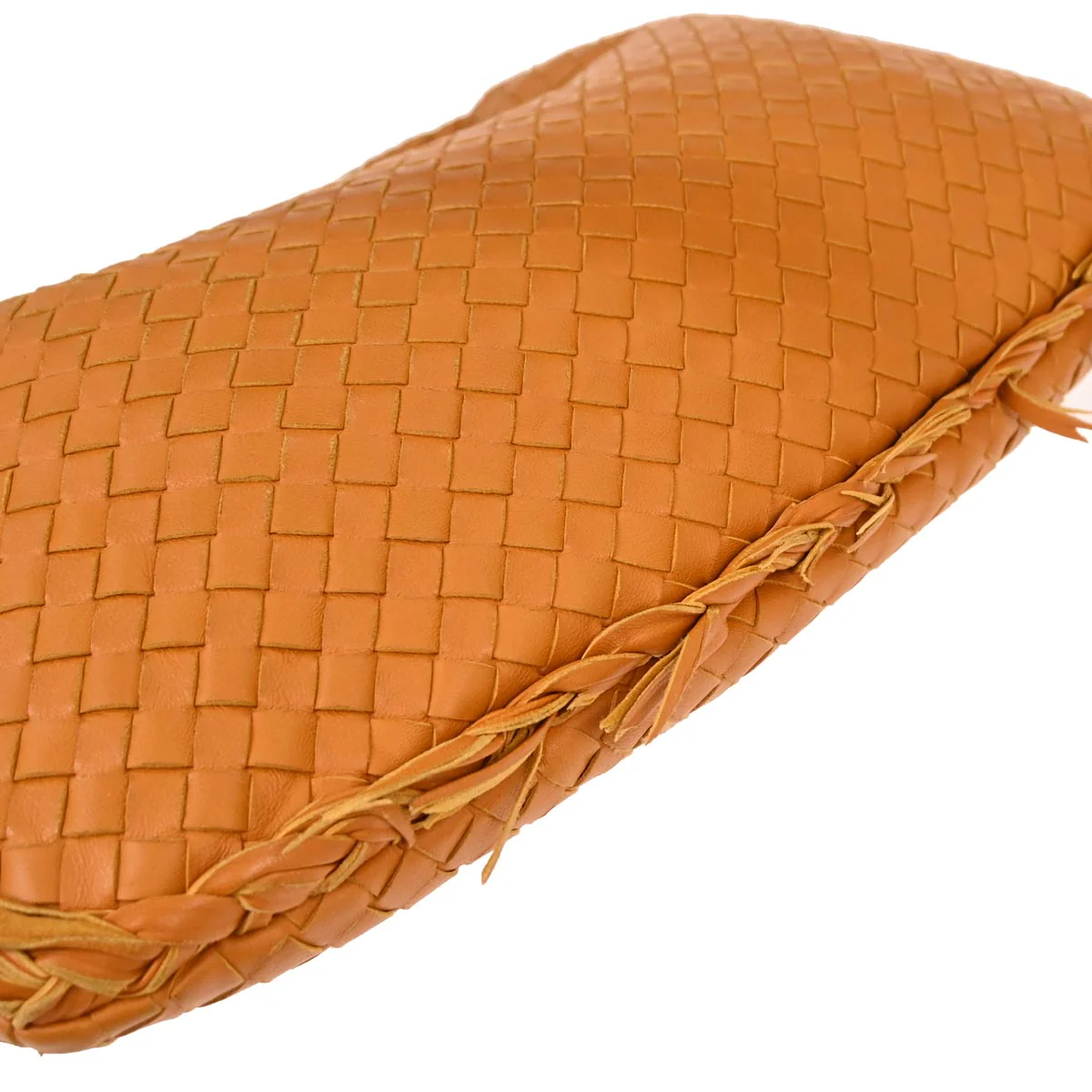 Bottega Veneta Orange Intrecciato Hobo Handbag - Image 5