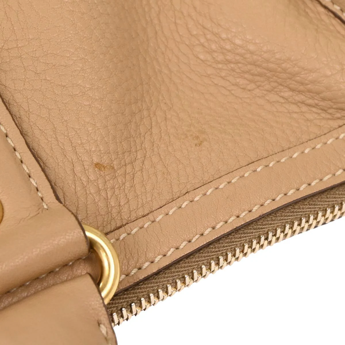 Prada Beige Leather 2way Handbag - Image 5