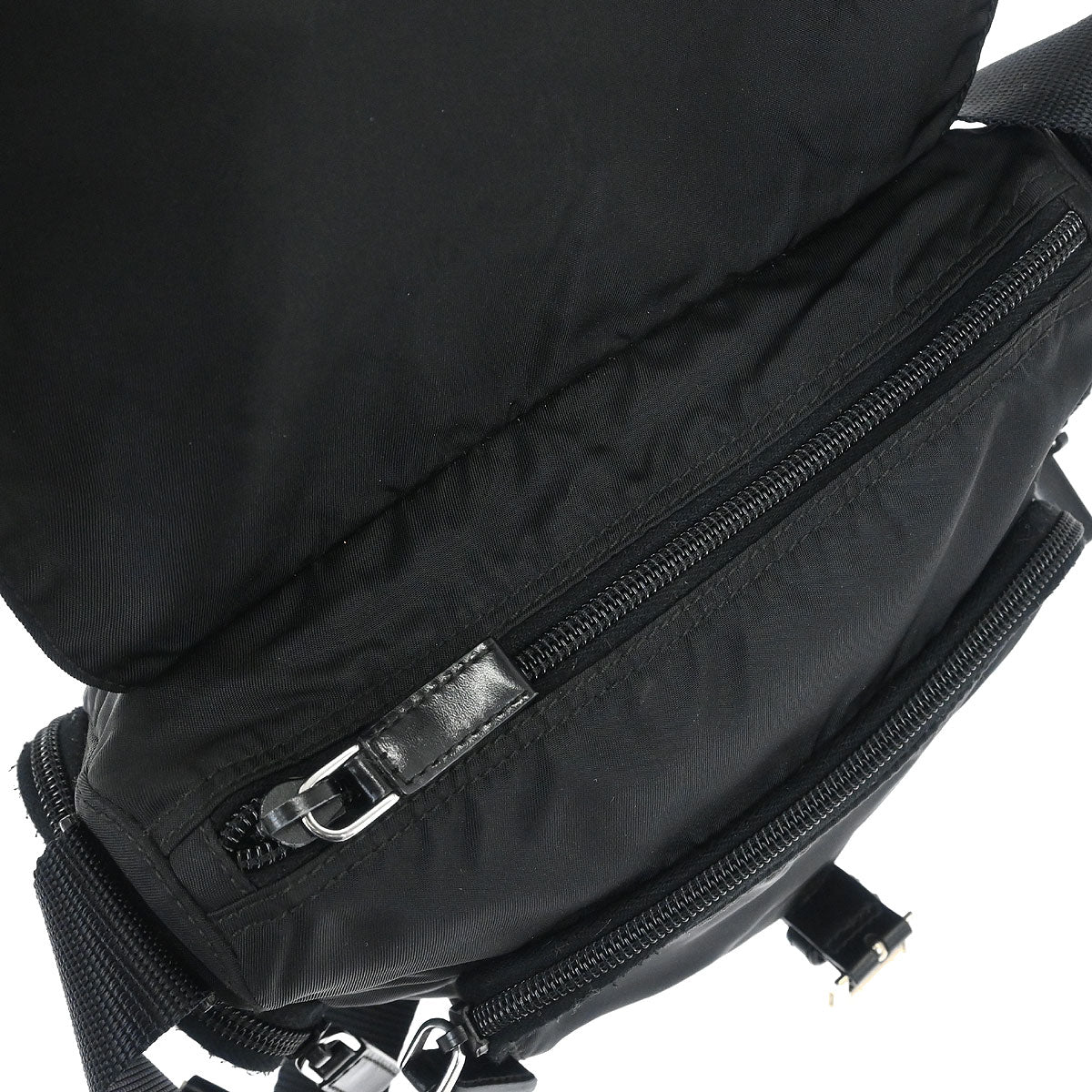 Prada Black Nylon Shoulder Bag - Image 6