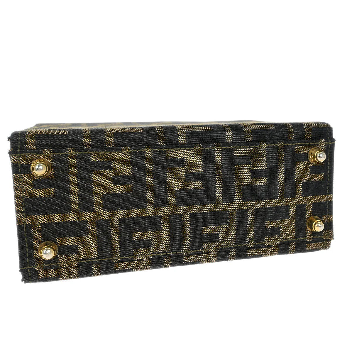 Fendi Brown Canvas Zucca 2way Shoulder Handbag - Image 10
