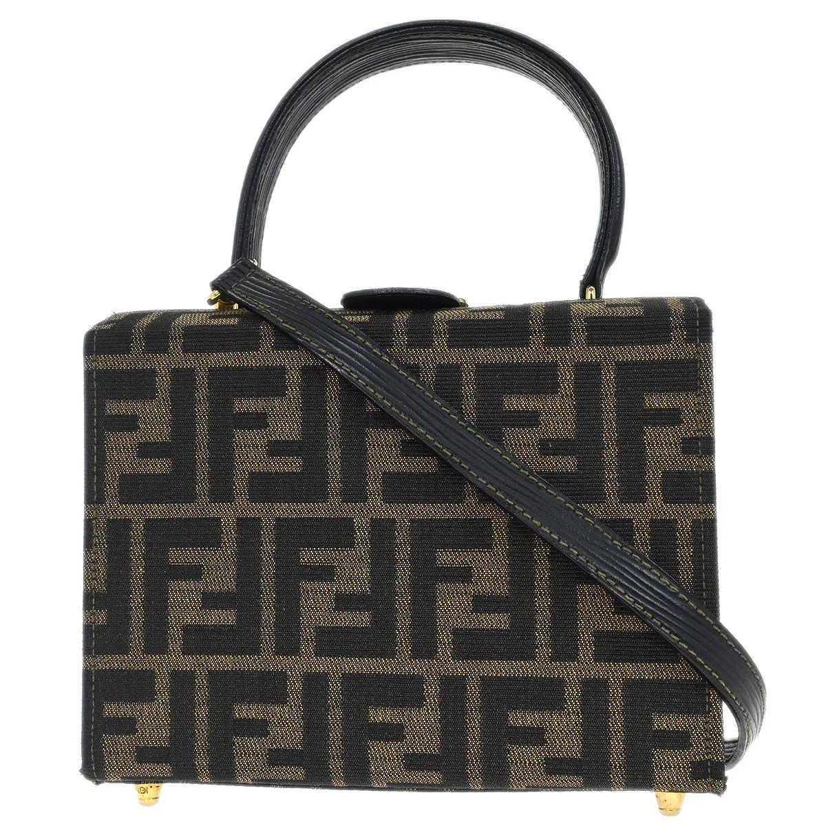 Fendi Brown Canvas Zucca 2way Shoulder Handbag - Image 2
