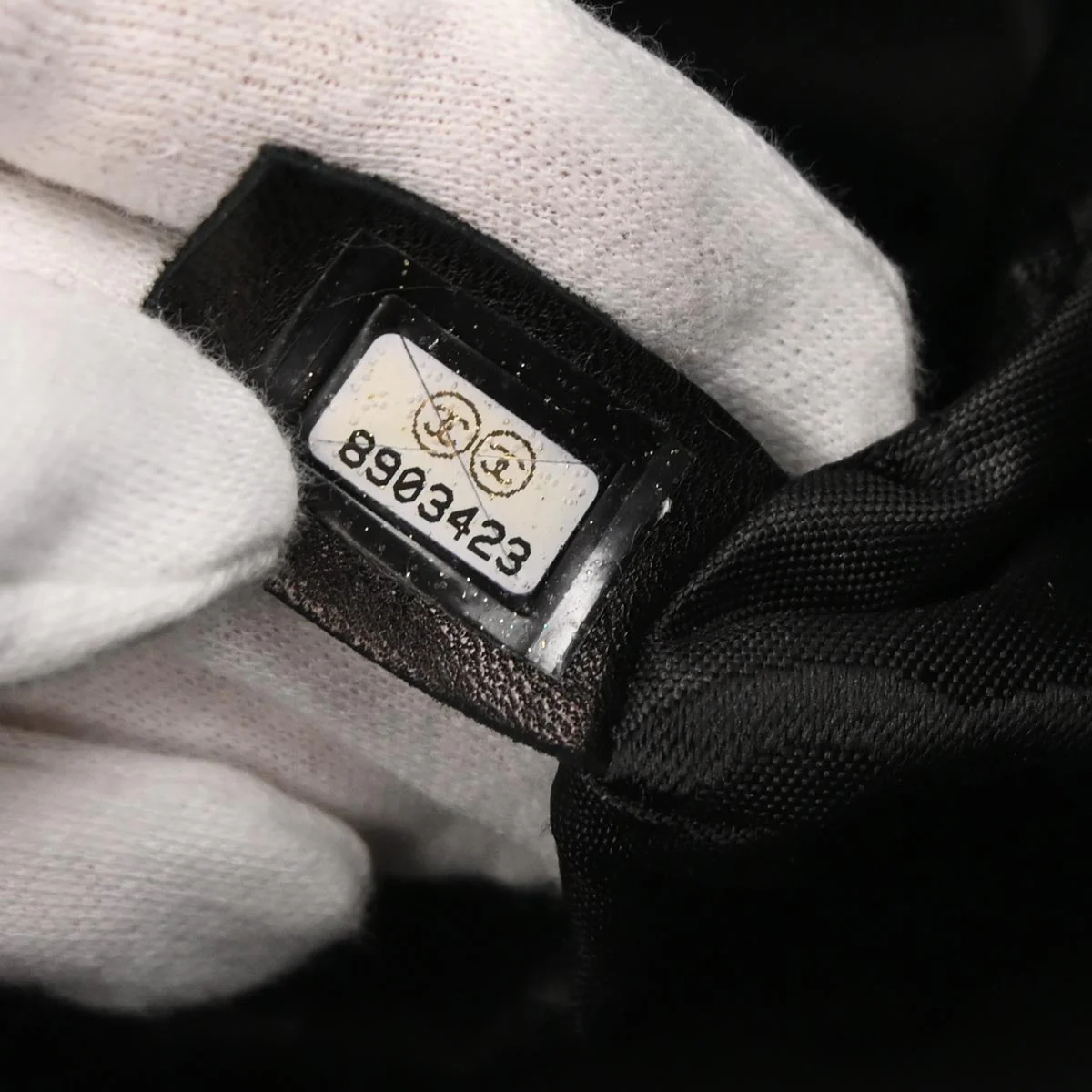 Chanel 2003-2004 Black Caviar Skin  Handbag - Image 10