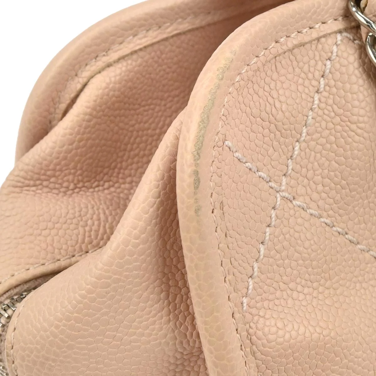 Chanel 2014-2015 Light Pink Caviar Skin Bowling Bag - Image 3