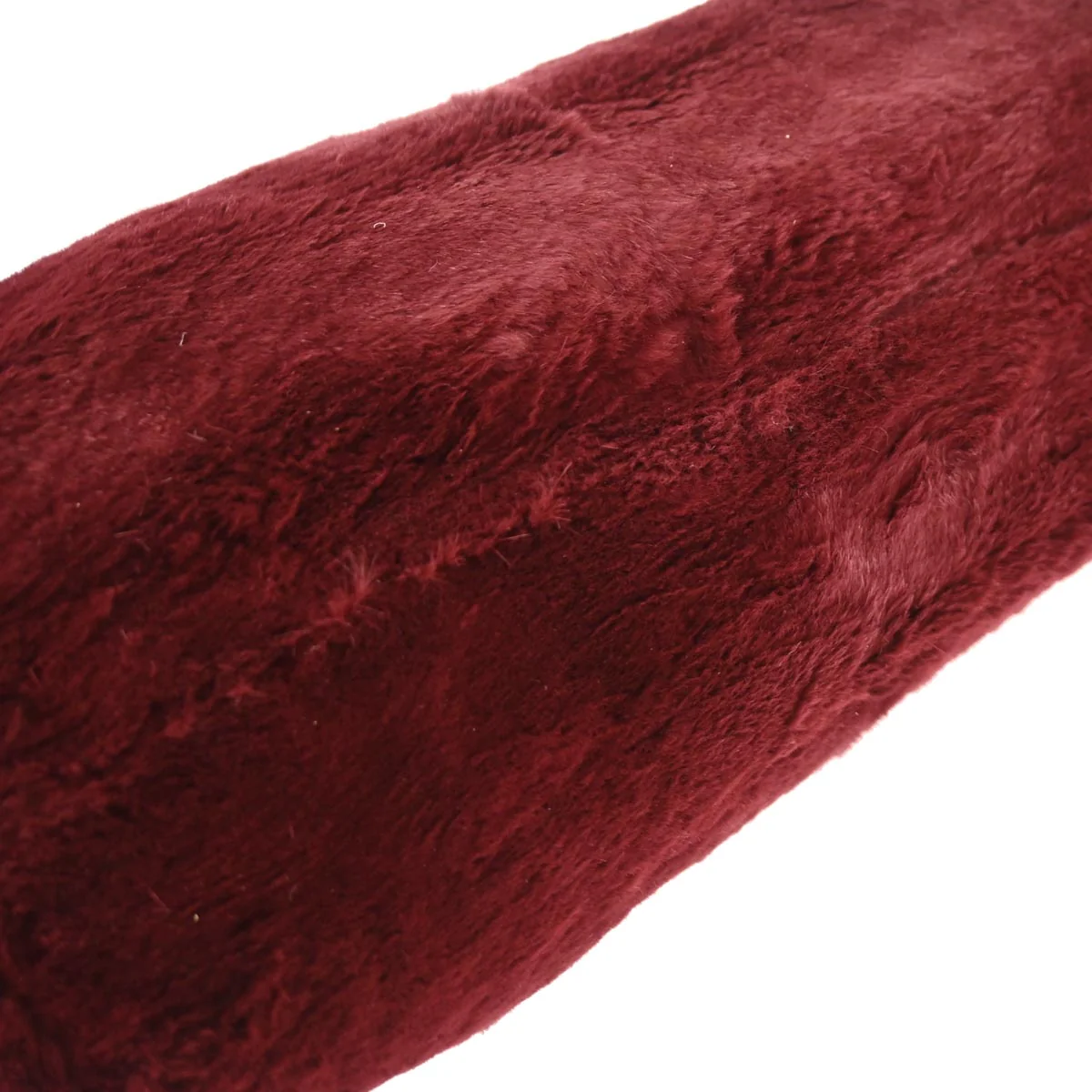 Chanel 2000-2002 Bordeaux Lapin Fur Tote Shoulder Bag - Image 6