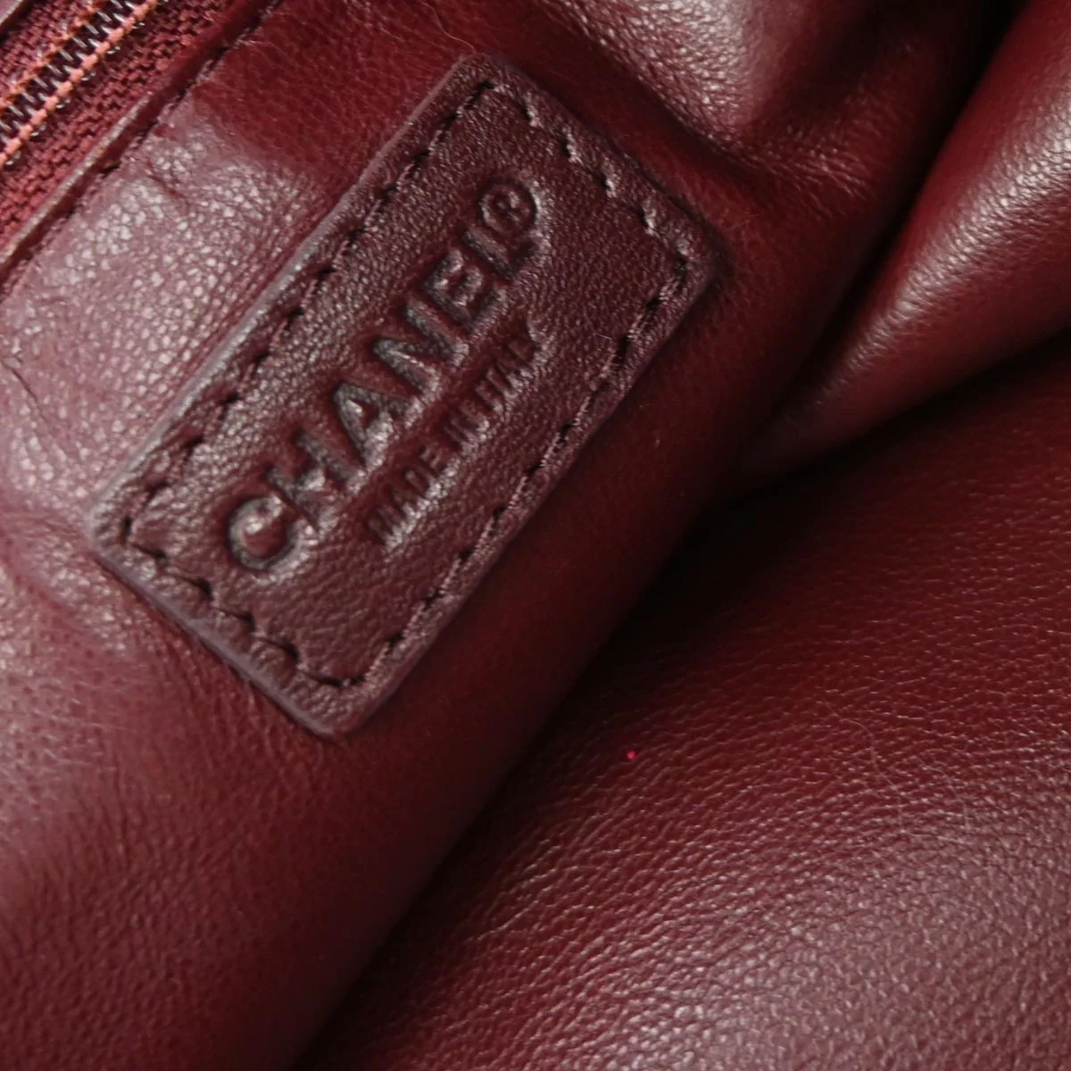 Chanel 2000-2002 Bordeaux Lapin Fur Tote Shoulder Bag - Image 8