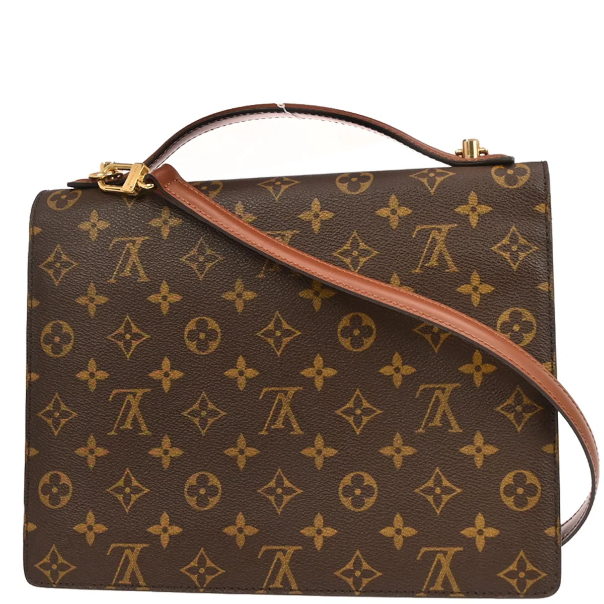 Louis Vuitton 1997 Monogram Monceau 28 2way Business Shoulder Handbag M51185 - Image 2
