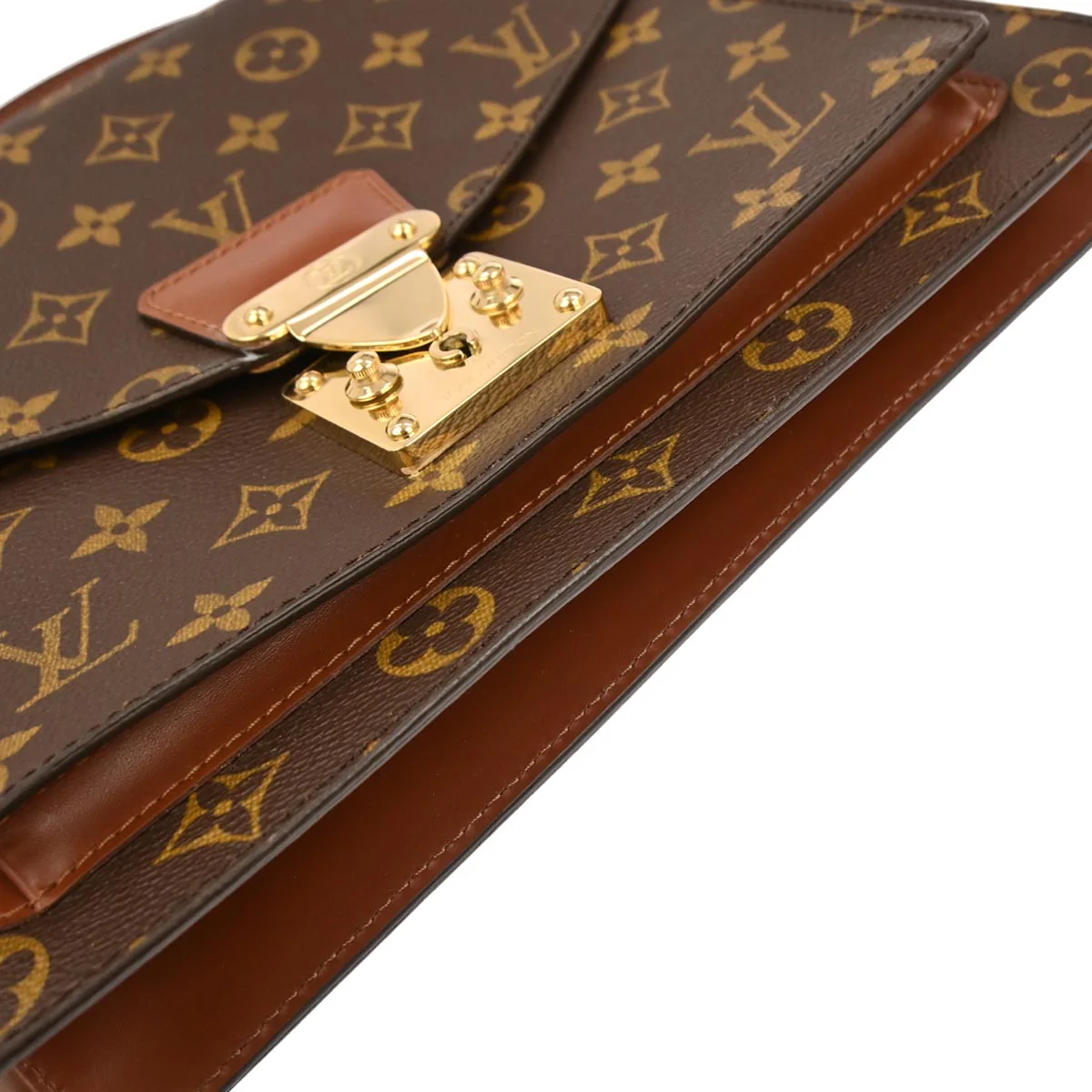 Louis Vuitton 1997 Monogram Monceau 28 2way Business Shoulder Handbag M51185 - Image 3