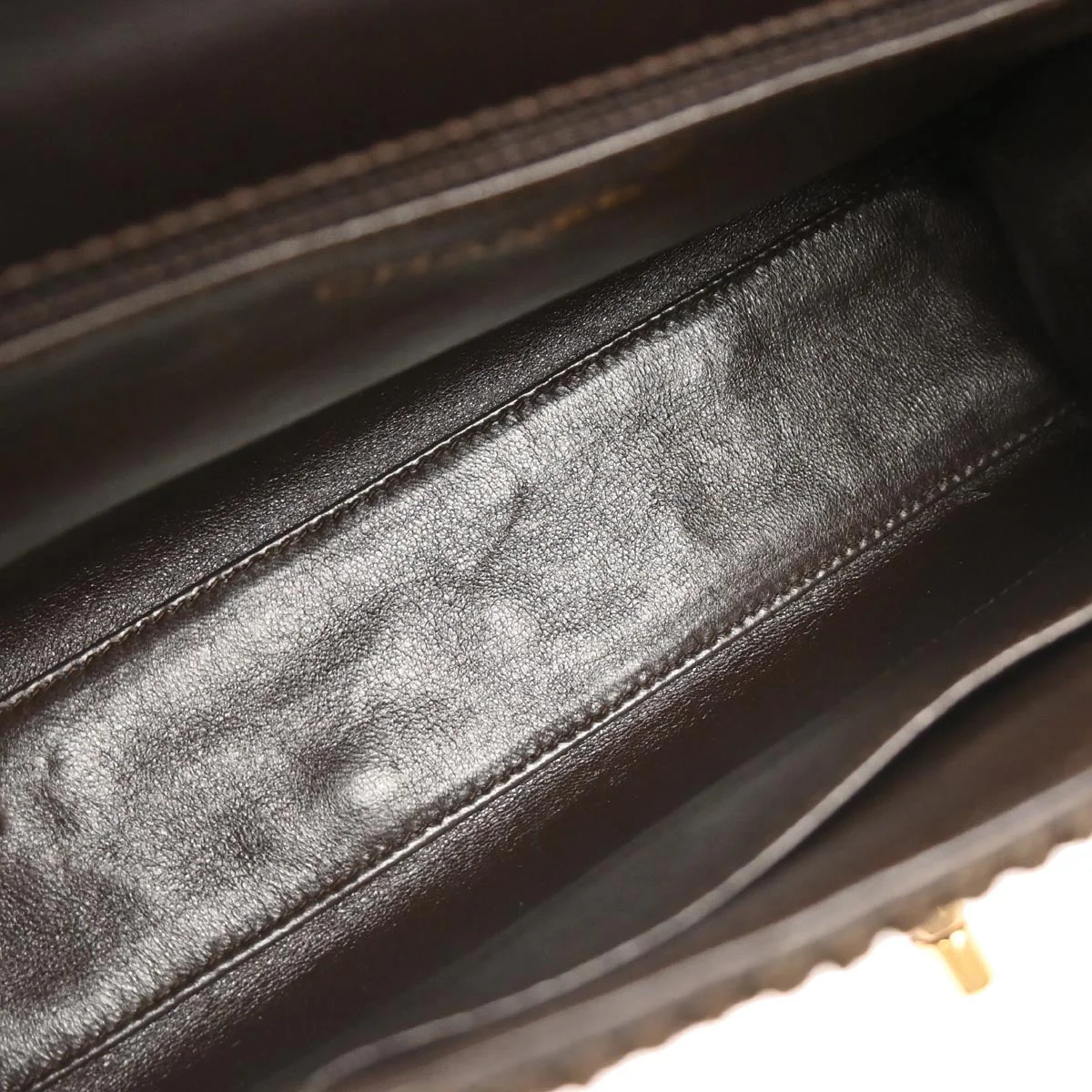 Chanel Brown Silk Rope Shoulder Bag - Image 7