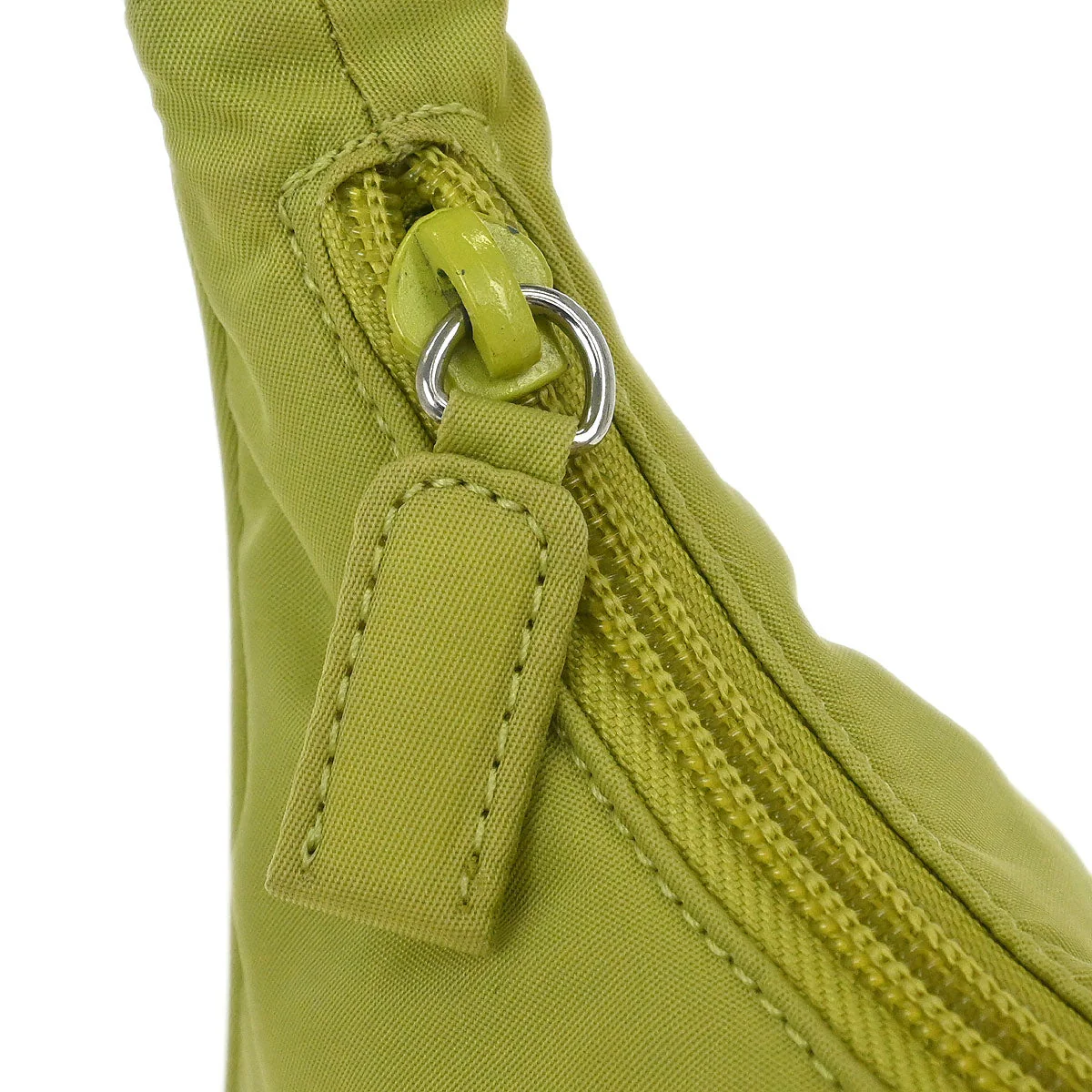 Prada Light Green Nylon Handbag - Image 7