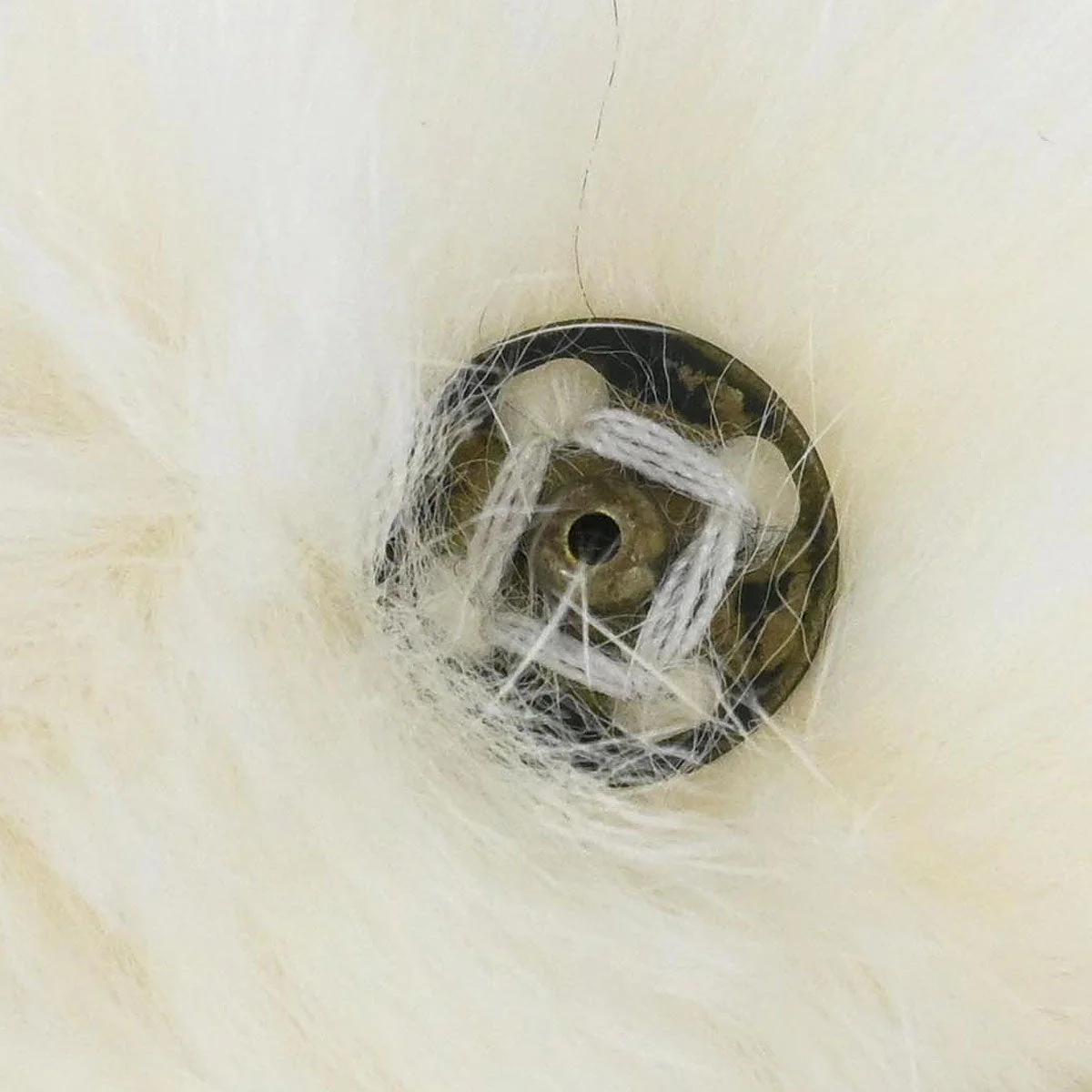 Chanel White Lapin Fur Bracelet Bangle Wristband - Image 3