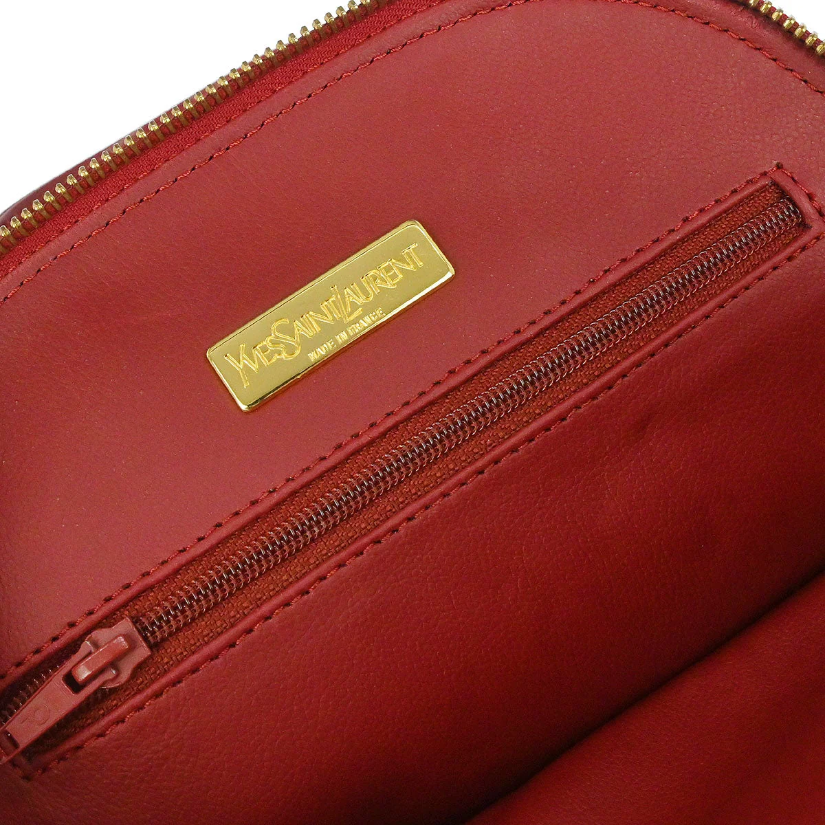 Yves Saint Laurent Red Backpack - Image 9